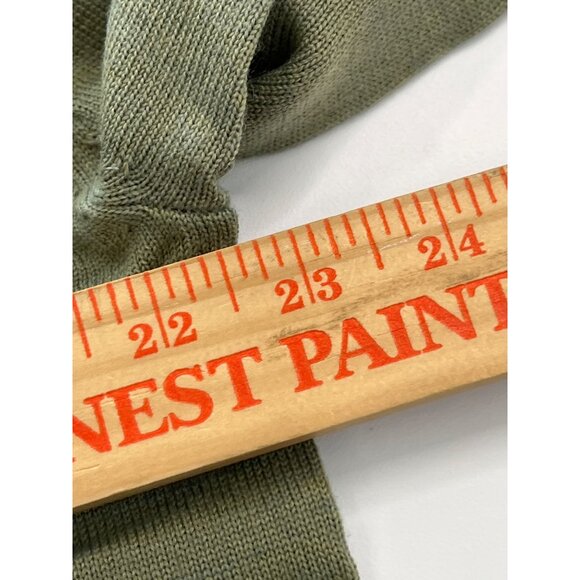 Tagio Mens Sweater XXL Light Green V-Neck Merino Wool Blend Classic Fit Knit - Picture 7 of 9